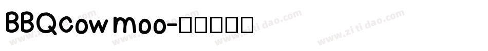 BBQcow moo字体转换
